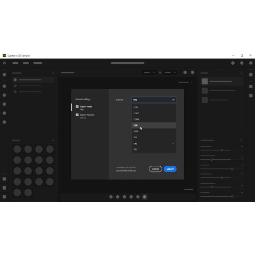 Настройка Adobe Substance 3D Sampler