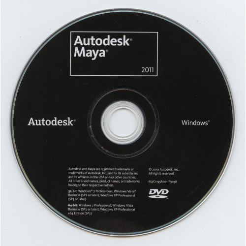 Встановлення Autodesk Maya 2011